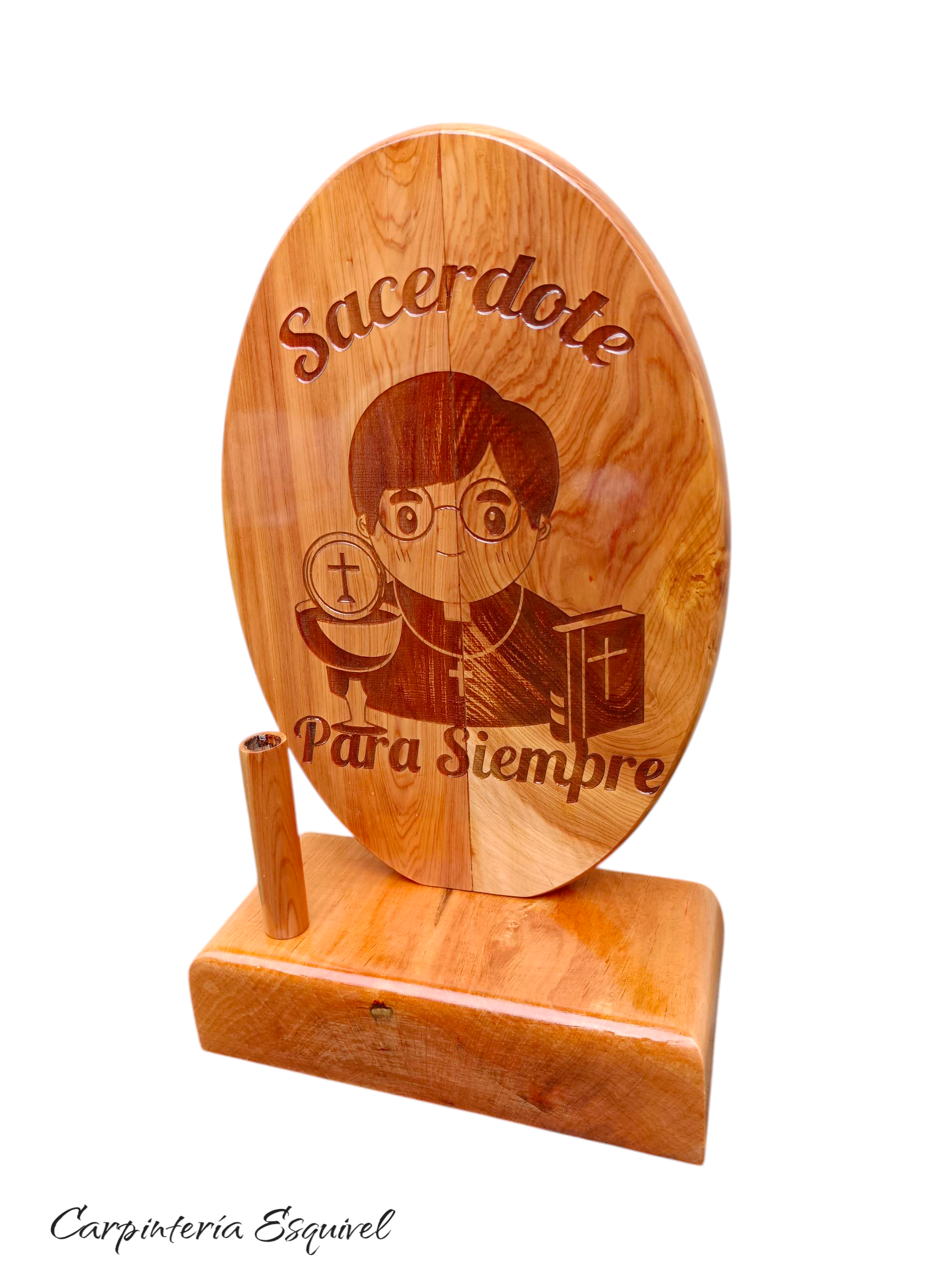 Óvalo con base para sacerdote