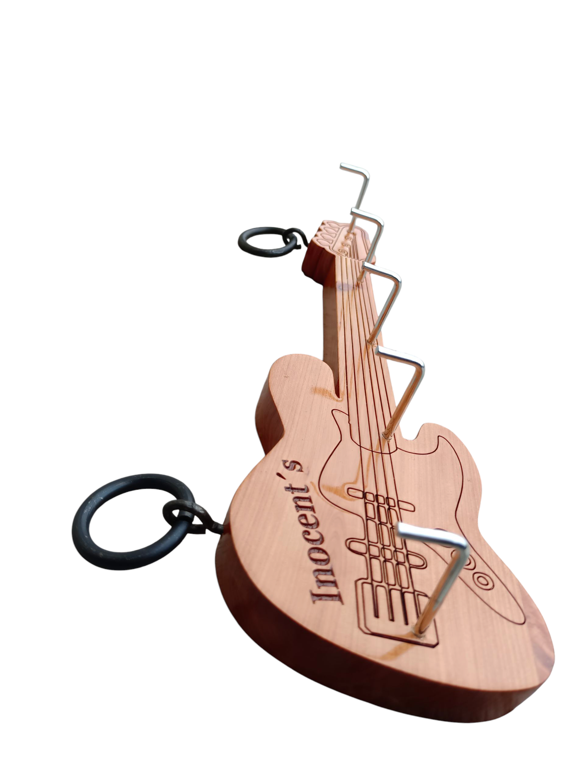 Guitarra para colgar llaves