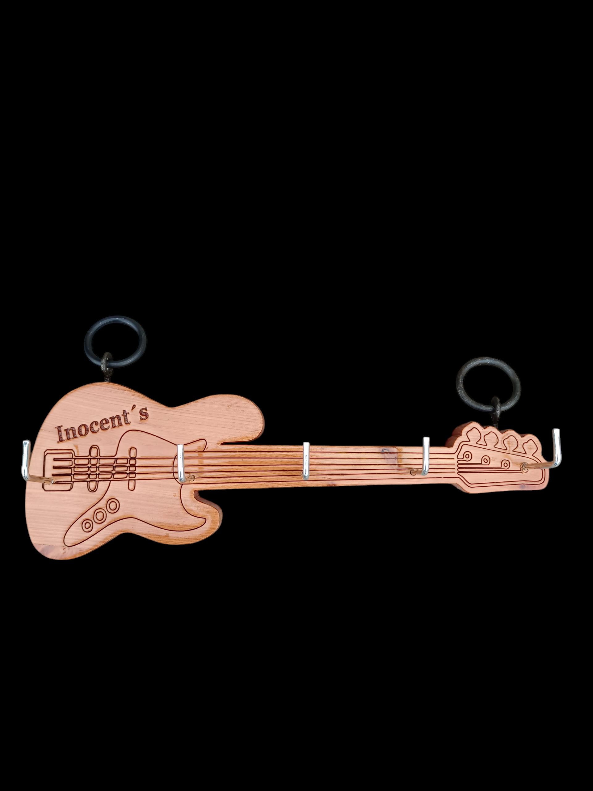 Guitarra para colgar llaves